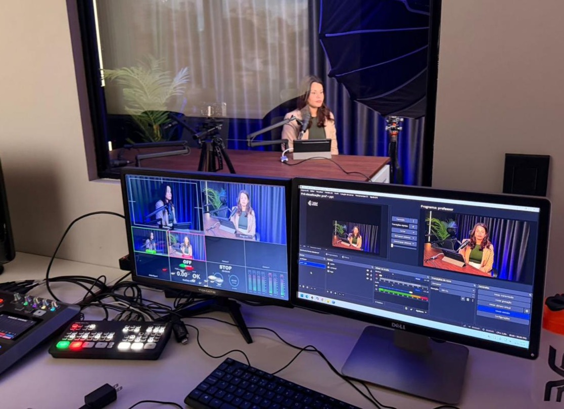 Gravação no Estudio Conexão